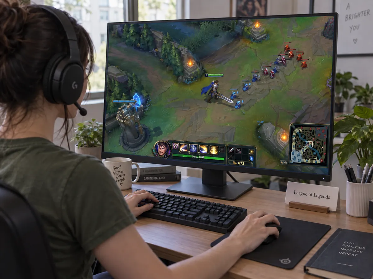 Ilustração gerada por IA: Esports de League of Legends