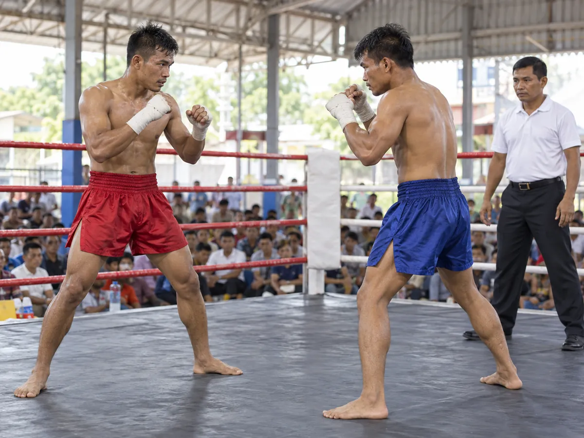 Ilustração gerada por IA: Lethwei