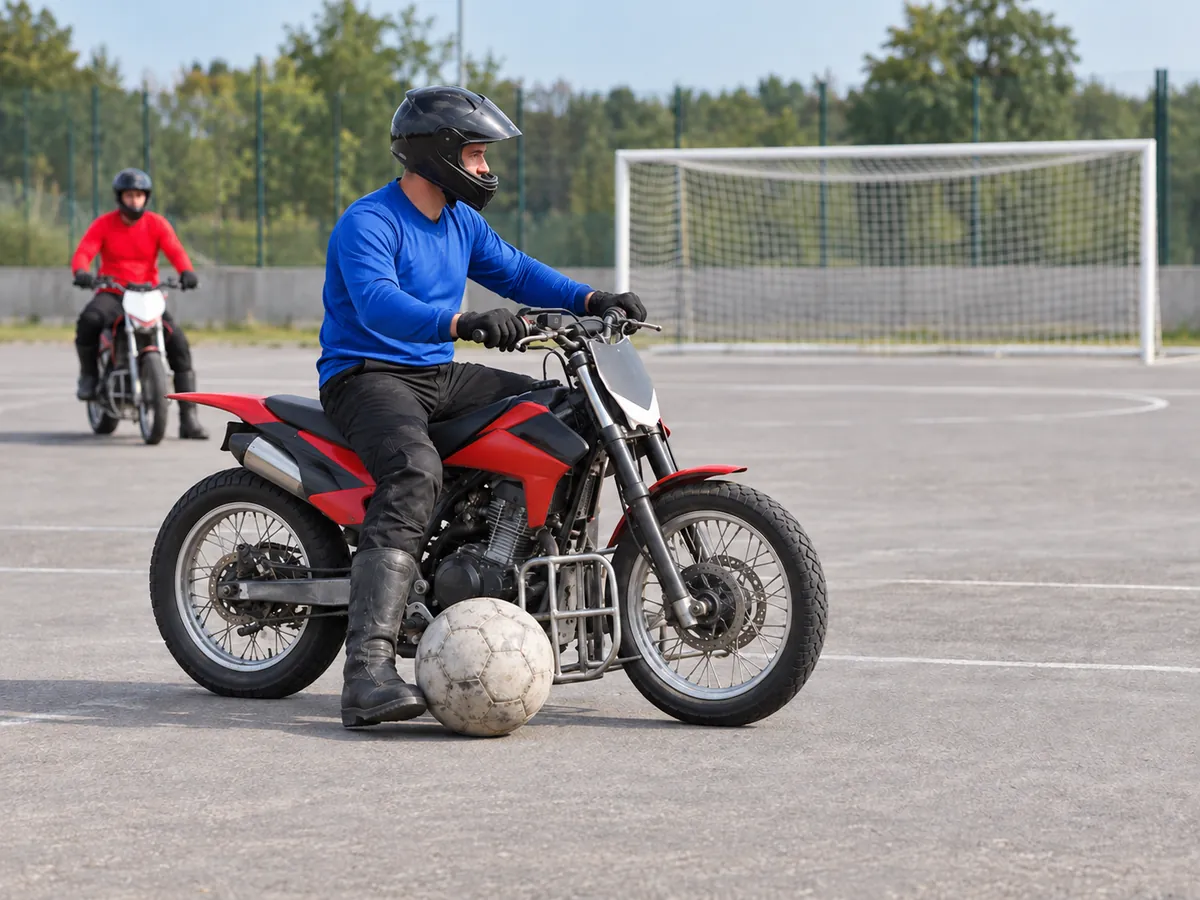 Ilustración generada por IA: Motoball