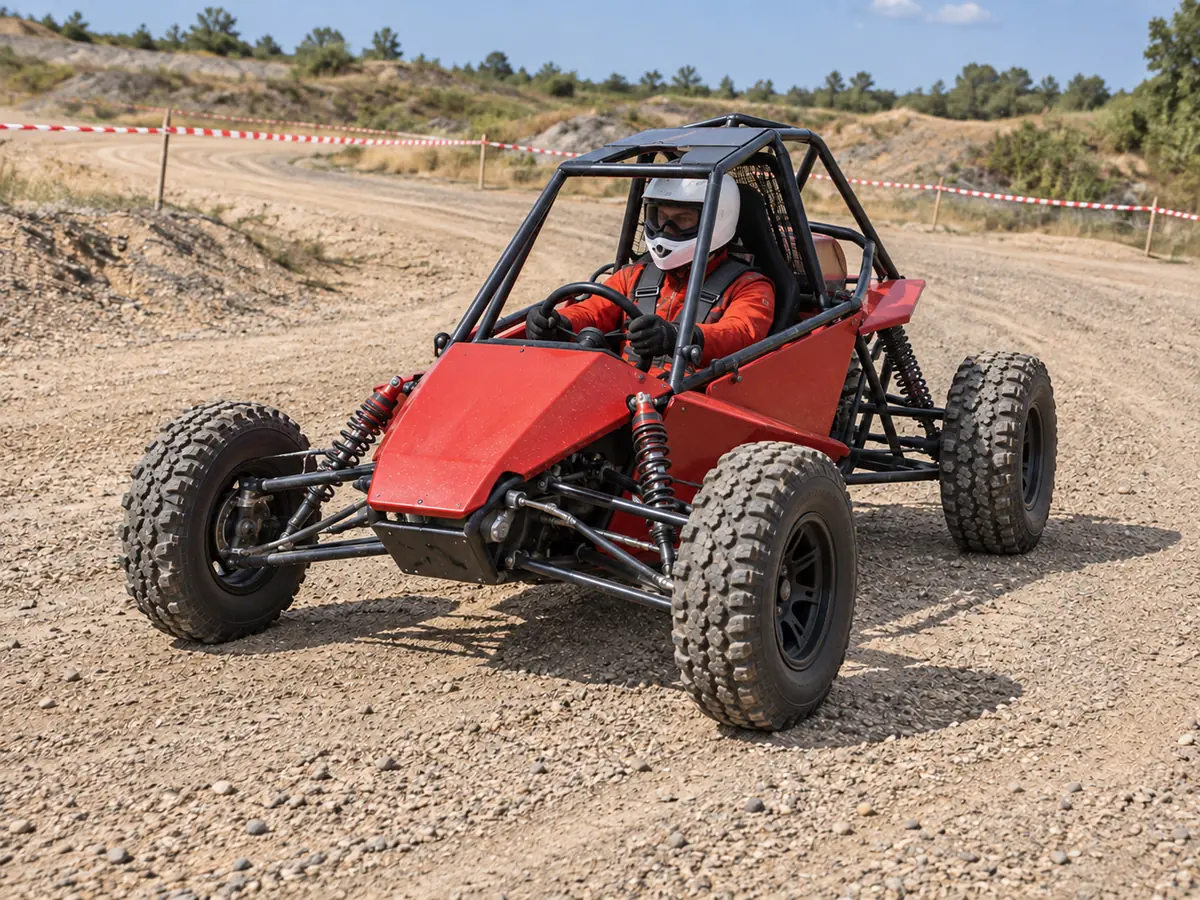 KI-generierte Illustration: Offroad-Rennsport