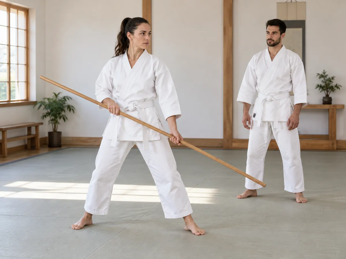 Yapay zekâ ile oluşturulan görsel: Okinawa Kobudo