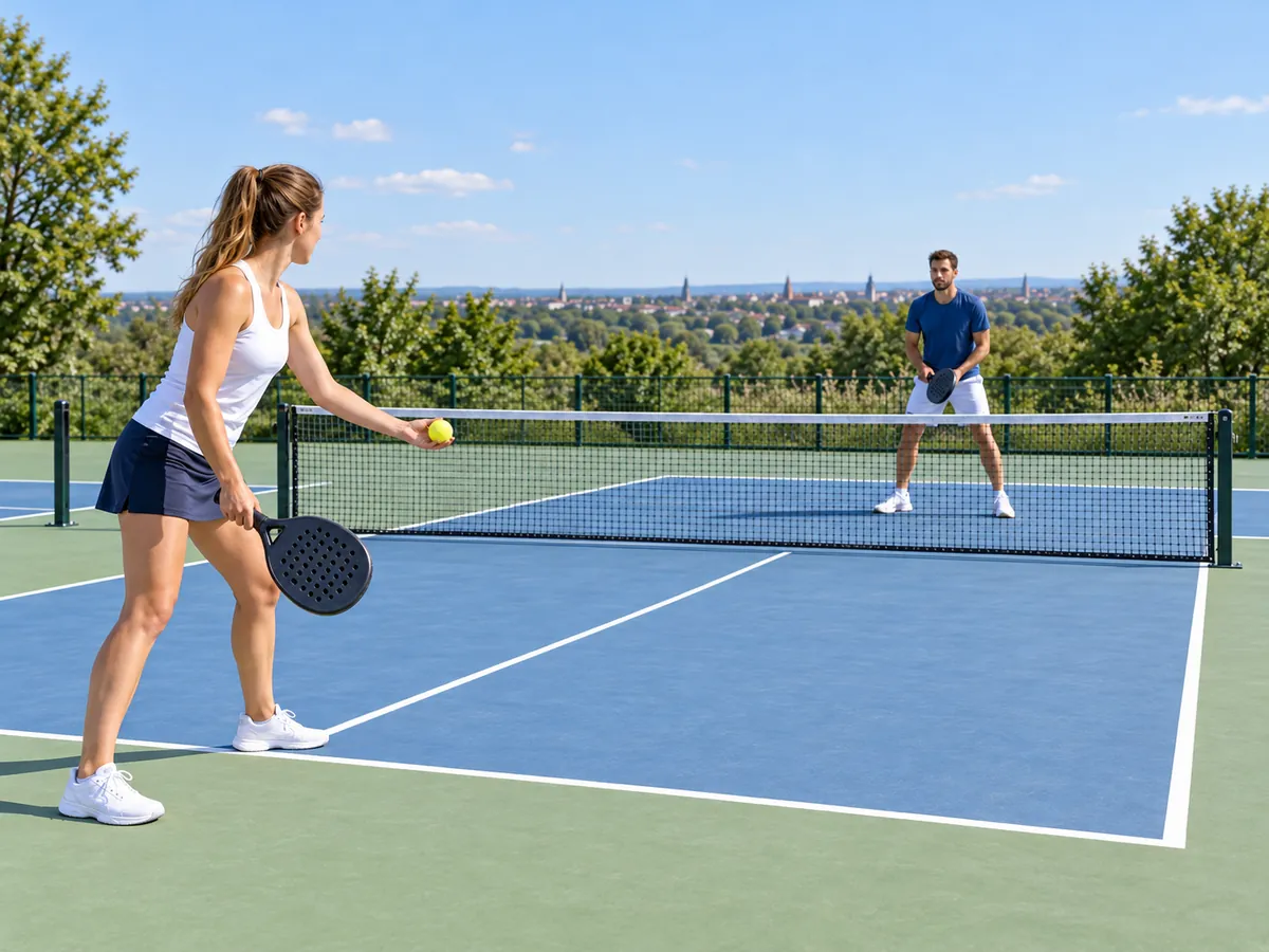 Ilustración generada por IA: Paddle tennis