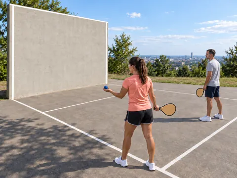Ilustración generada por IA: Paddleball