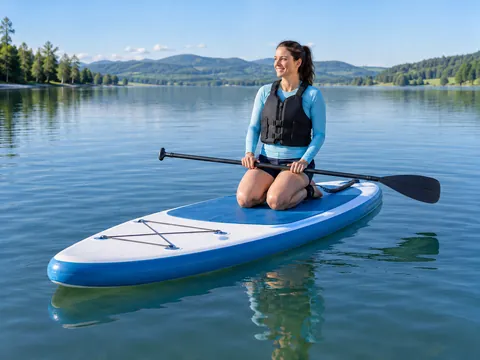 Ilustración generada por IA: Paddleboarding