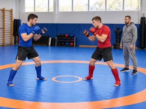 AI-generated illustration: Amateur Pankration