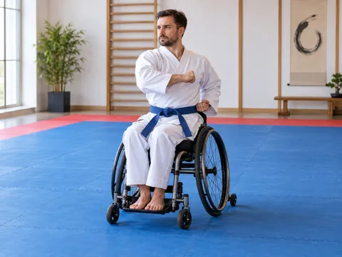 Ilustración generada por IA: Para karate