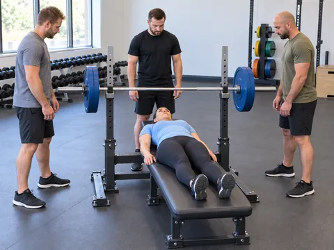 Ilustración generada por IA: Para powerlifting