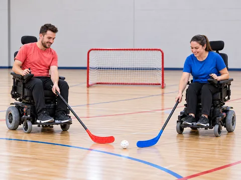Ilustración generada por IA: Power hockey