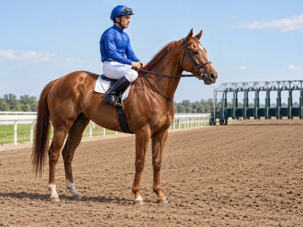 Ilustración generada por IA: Carreras de quarter horse