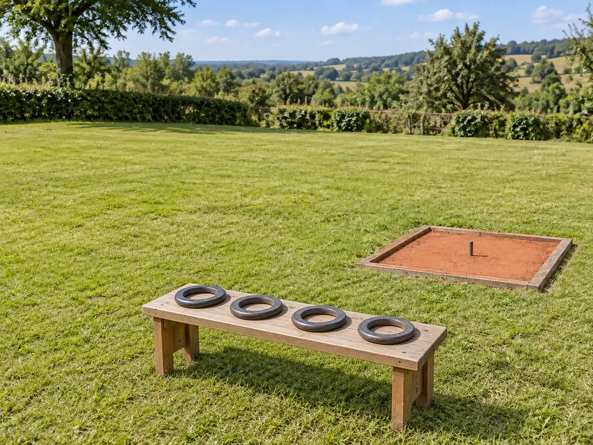 Ilustração gerada por IA: Quoits