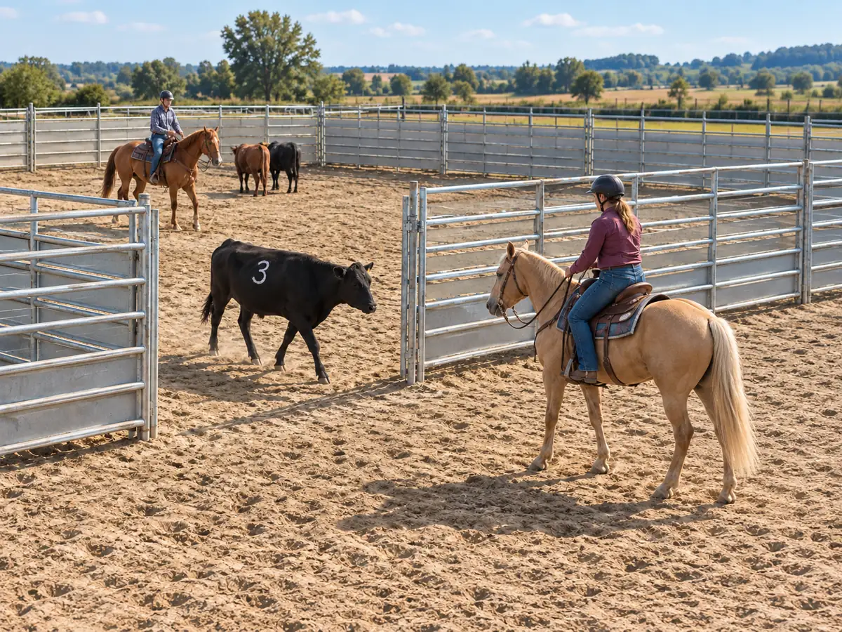 Illustrazione generata con IA: Ranch sorting