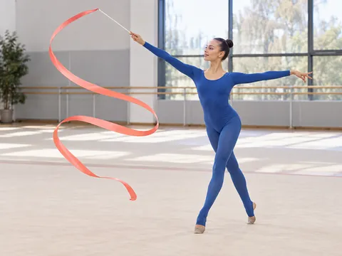 Ilustración generada por IA: Gimnasia rítmica