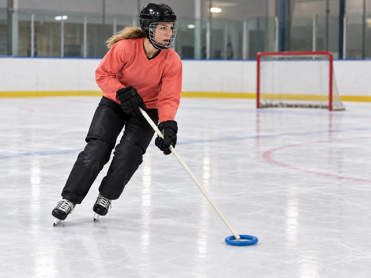 Ilustración generada por IA: Ringette