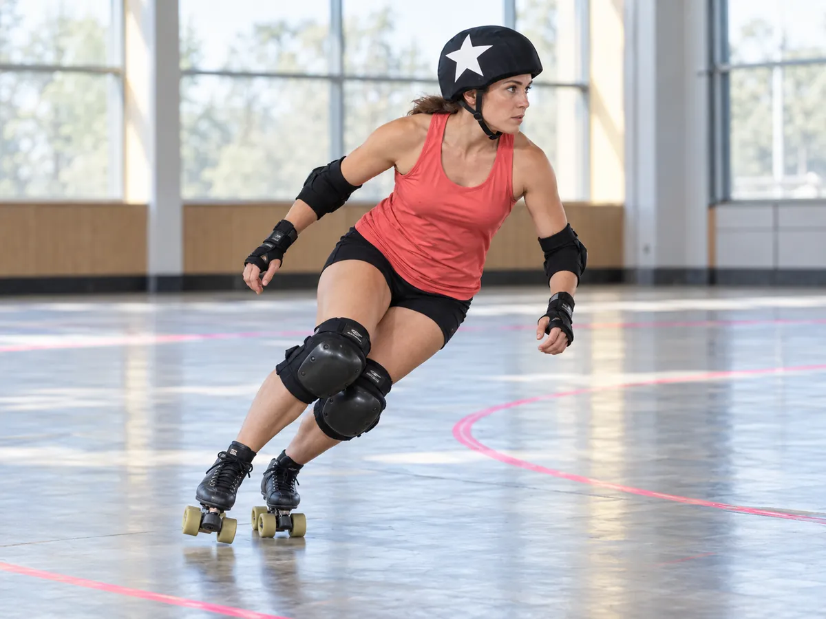 Ilustración generada por IA: Roller derby