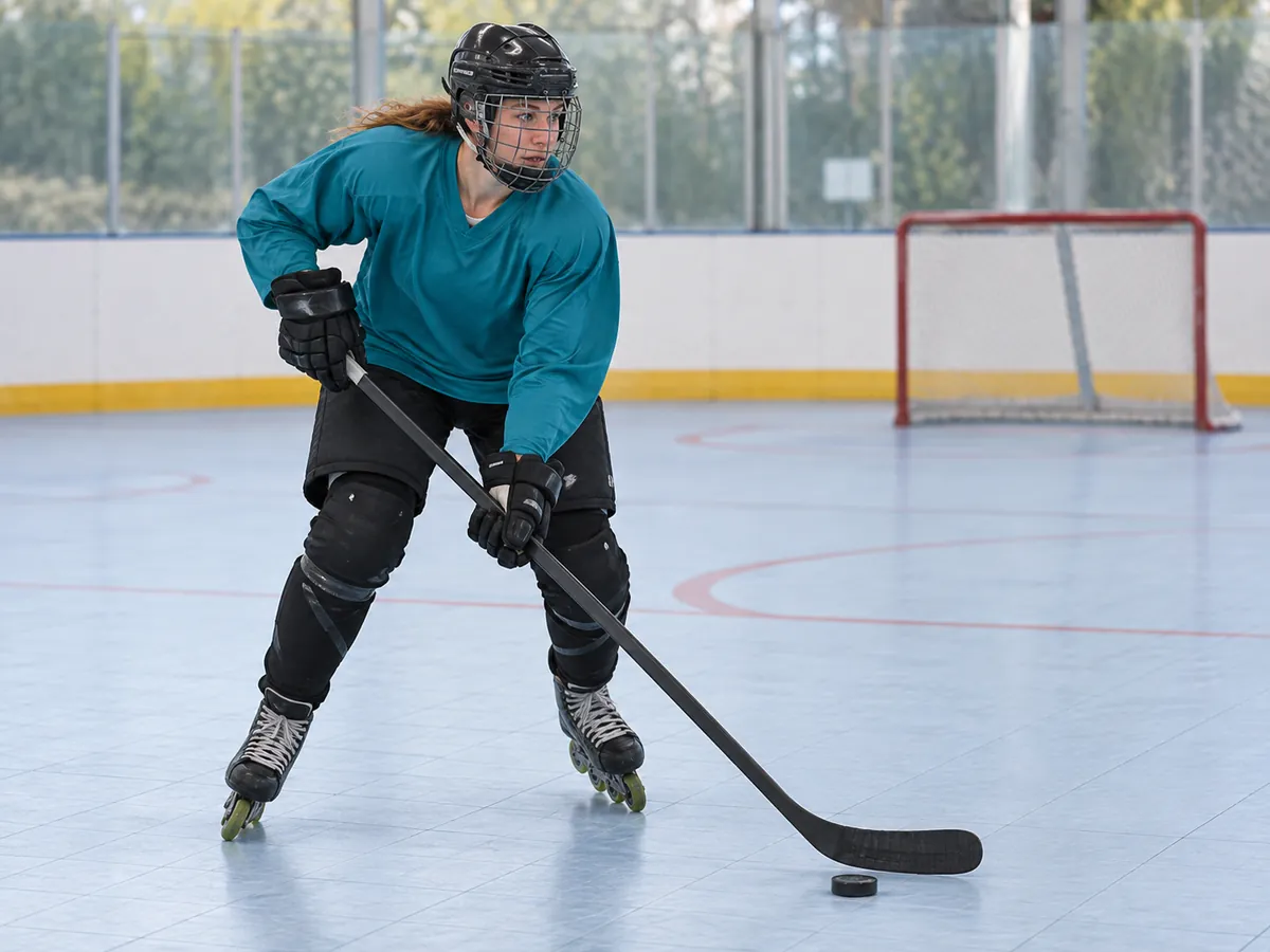 Illustrazione generata con IA: Hockey su pattini
