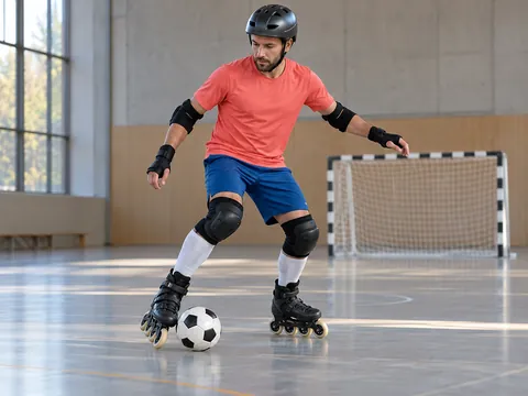 Ilustración generada por IA: Roller soccer