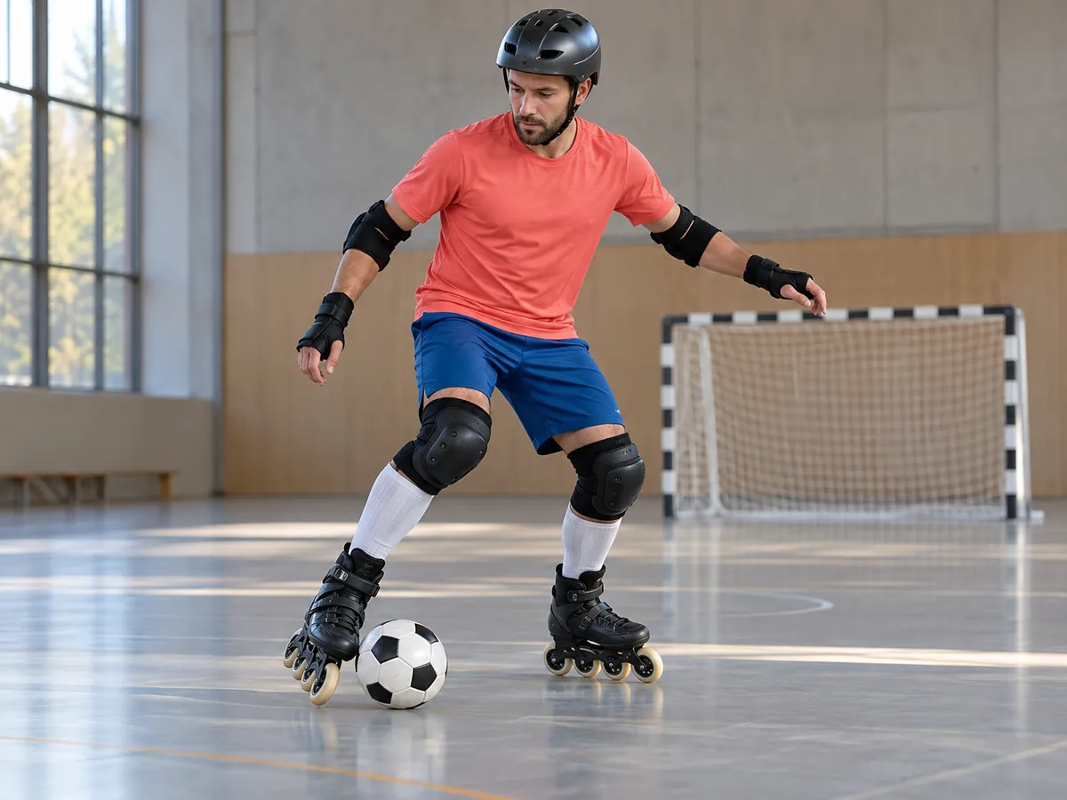 Ilustración generada por IA: Roller soccer