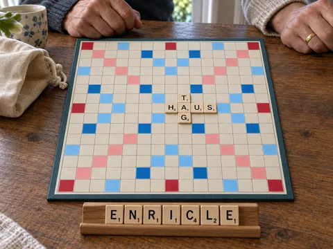 Ilustración generada por IA: Scrabble