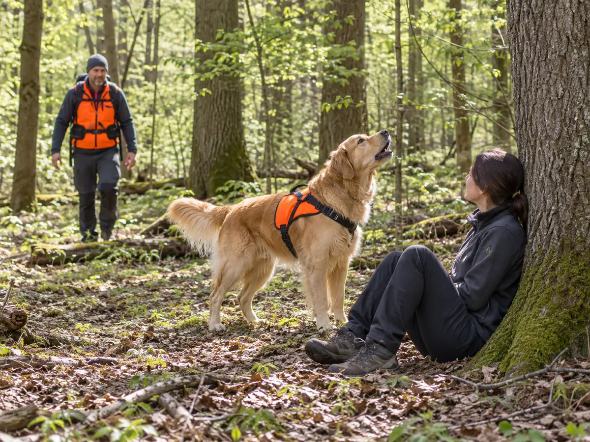 Yapay zekâ ile oluşturulan görsel: Arama kurtarma köpek sporu