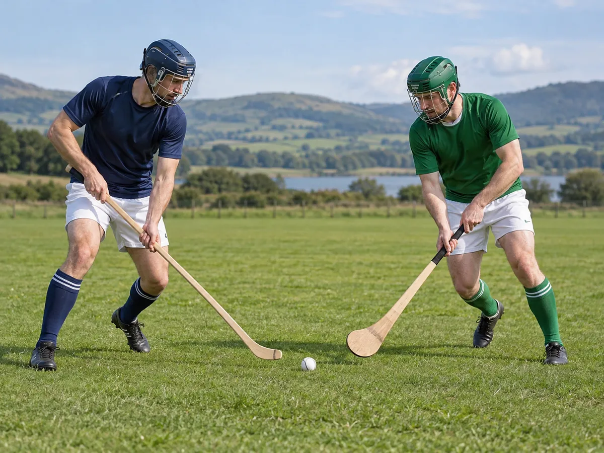 Ilustración generada por IA: Shinty-hurling