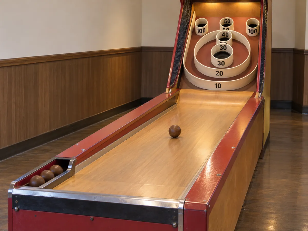 AI-generated illustration: Skee-Ball