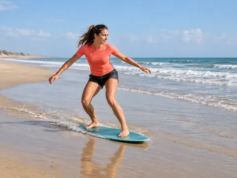 Ilustración generada por IA: Skimboard