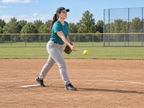 Ilustración generada por IA: Softbol slow-pitch