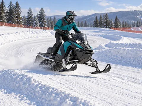 Ilustración generada por IA: Snocross / Snowcross