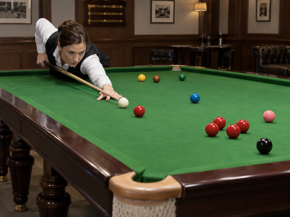AI-generated illustration: Snooker
