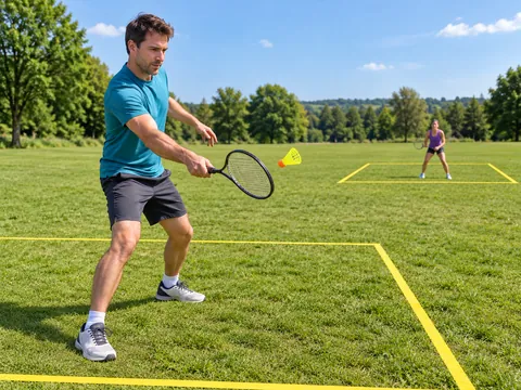 Ilustración generada por IA: Speed badminton