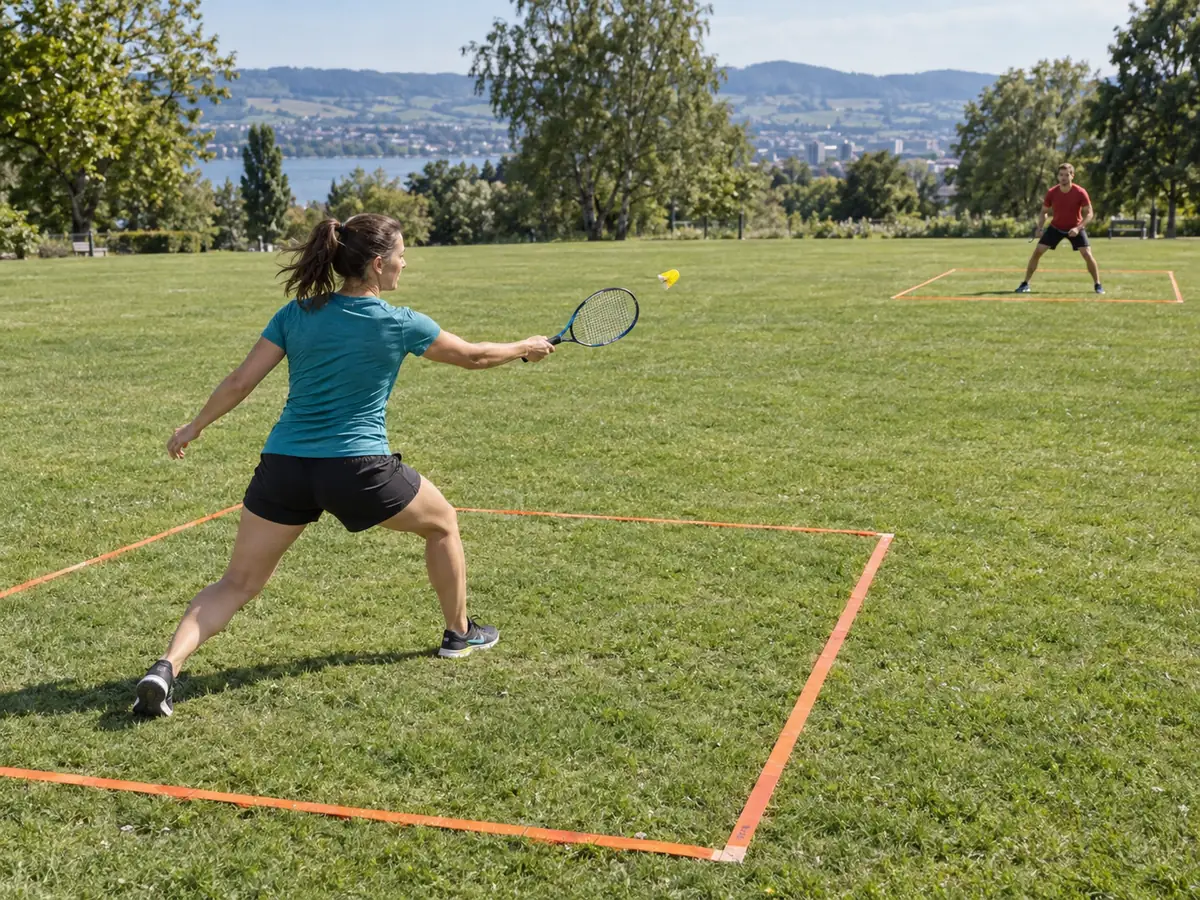 Ilustración generada por IA: Speedminton