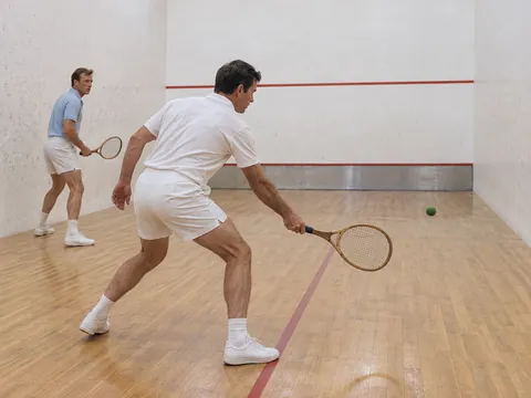 Ilustración generada por IA: Squash tennis