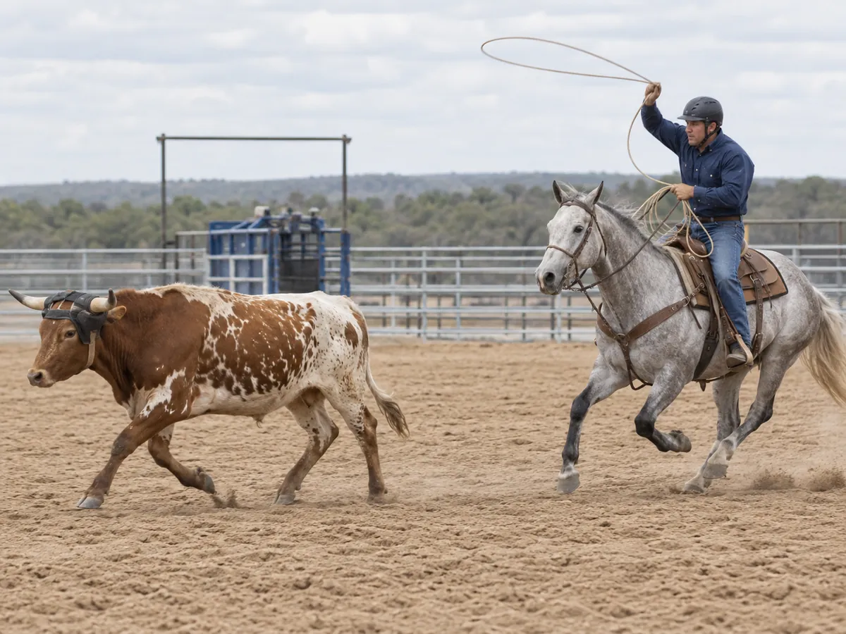 KI-generierte Illustration: Steer Roping