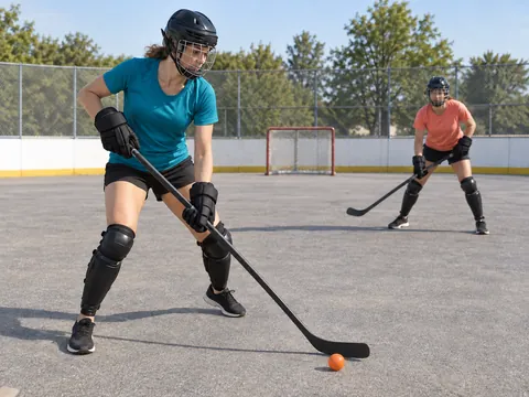 Ilustración generada por IA: Hockey callejero