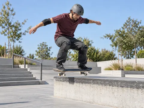 Ilustración generada por IA: Skateboarding street