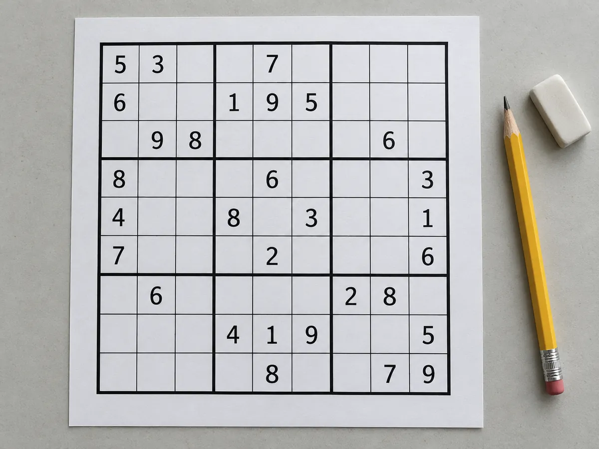 Illustrazione generata con IA: Sudoku