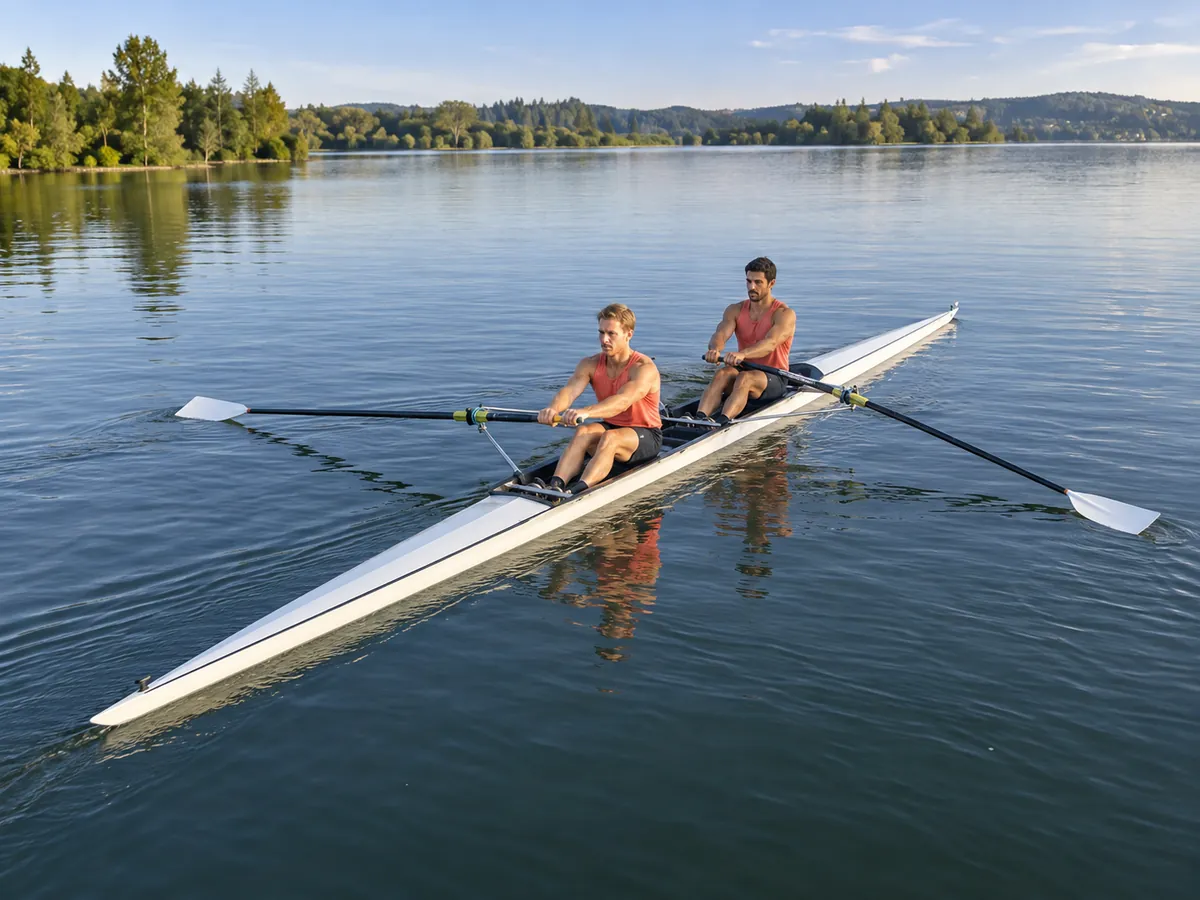 Illustration générée par IA: Aviron en pointe