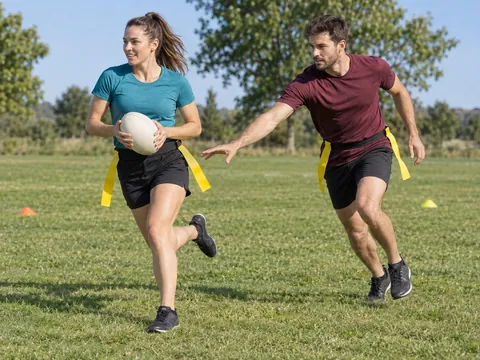 Ilustración generada por IA: Tag Rugby
