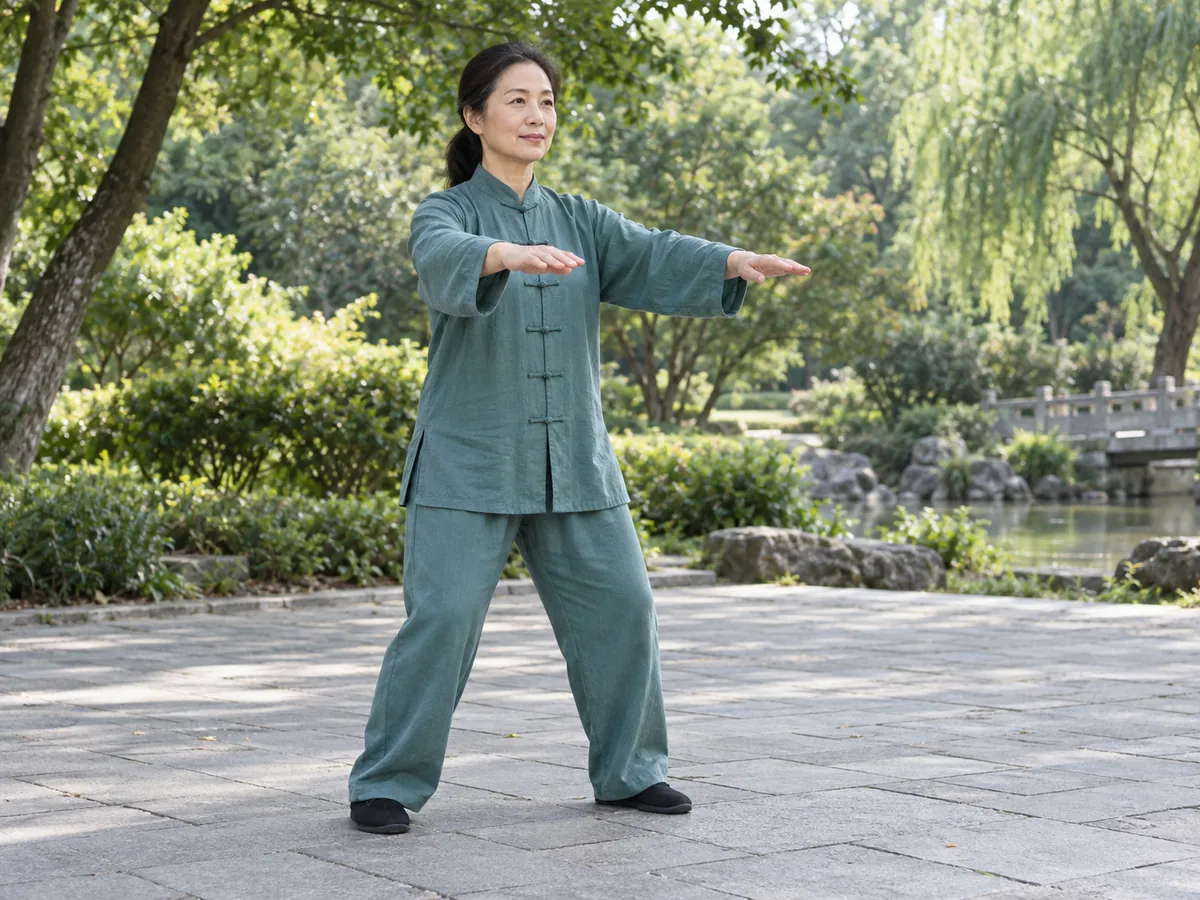 Ilustración generada por IA: Taijiquan