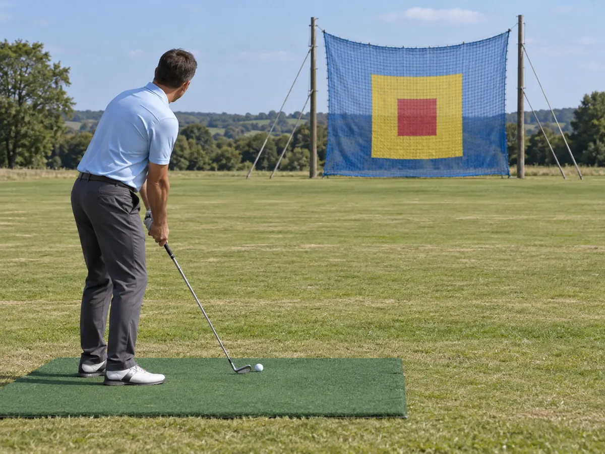 Illustrazione generata con IA: Golf a bersaglio