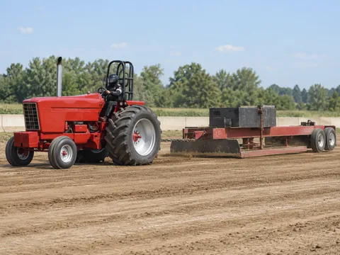 Ilustración generada por IA: Tractor pulling
