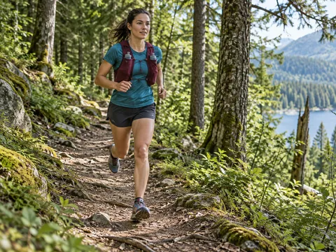 Ilustración generada por IA: Trail running