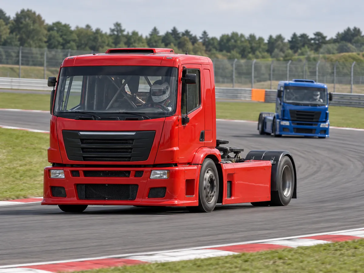 Ilustração gerada por IA: Truck Grand Prix