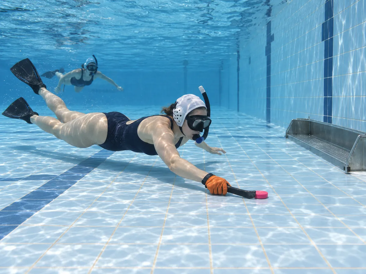 Yapay zekâ ile oluşturulan görsel: Unterwasserhockey