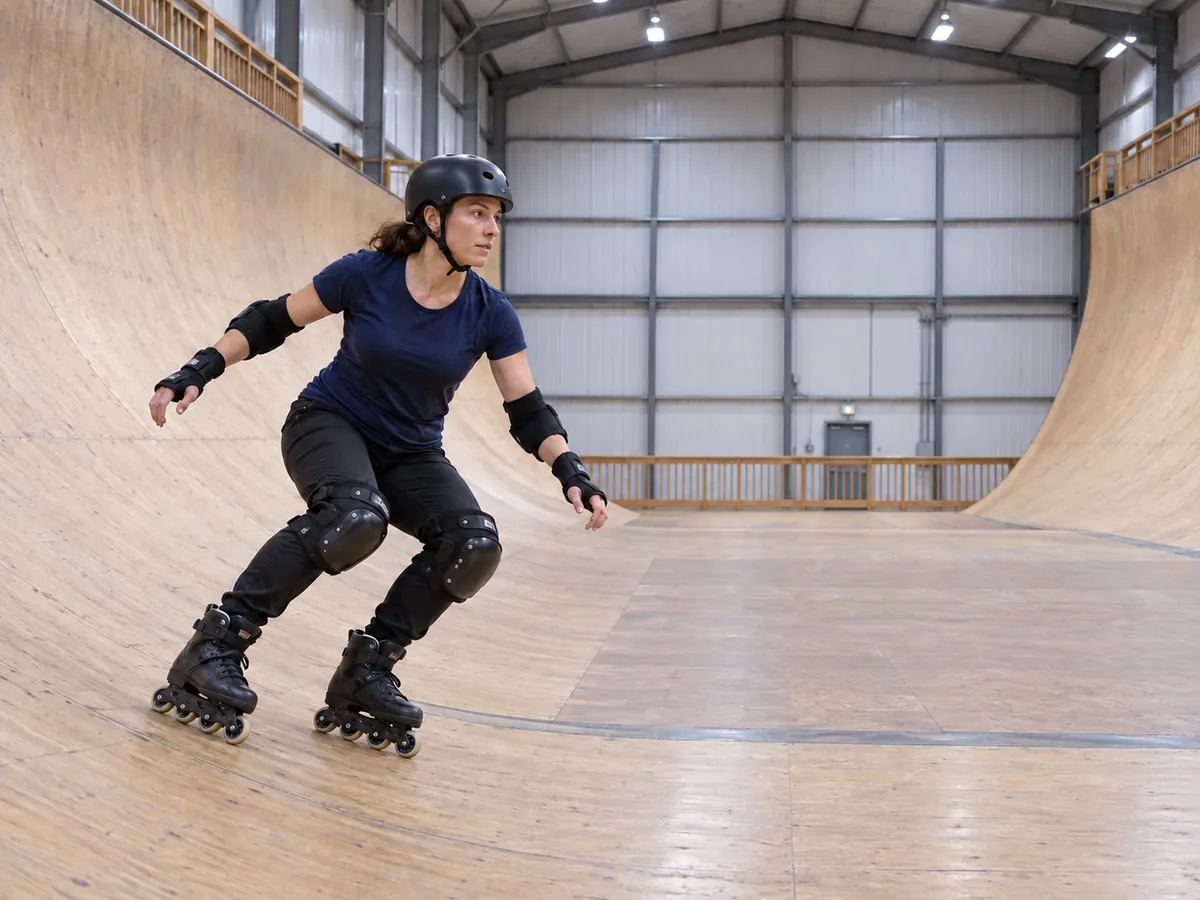 Illustrazione generata con IA: Vert skating
