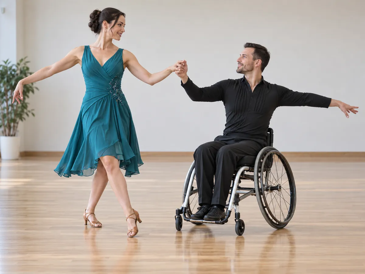AI-generated illustration: Wheelchair Dancing